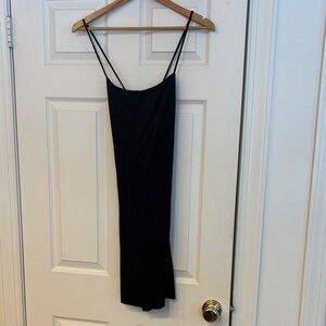 A+ Ellen Elegant Black Mini Dress with Open Back